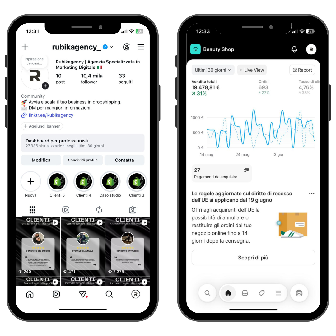 Pacchetto Completo: Negozio Shopify Premium + Servizio Pubblicitario